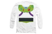 Toy Story Unisex Adult Buzz Lightyear Costume T-Shirt (White) - UTTV14480