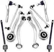 Front Control Arms Tie Rods Sway Bar Links Set Compatible For Benz W204 C204 S204 C250 C350 E350 2010-2013 2014 2015