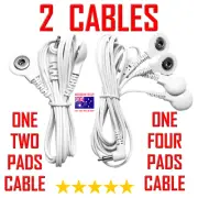 PainPod TENS EMS compatible ELECTRODE 4 PADS CABLE + ELECTRODE 2 PADS CABLE
