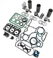 K3B 68MM Double Leaf Rebuild Overhaul Kit & Valve Engine Bearings Cylinder Liner Piston Rings Full Gasket Kit Compatible For Mitsubishi