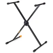 Hercules Foldable Music Instrument Single X Stand/Holder for Keyboard/Piano BLK