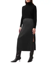 Allsaints Vittoria 2-In-1 Pleated Midi Dress