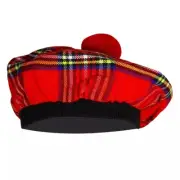 Men's Royal Stewart TAM o' SHANTER Bonnet Beret Balmorals Tartan Tammy Hat