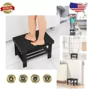 Heavy-Duty Wooden Step Stool for Kids & Adults - 300 lbs Capacity