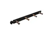 Stubbs S28477 Retro Coat Pegs (Black/Brown) (One Size)