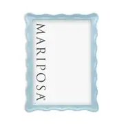 Mariposa Wavy Dusty Blue Frame, 5 x 7