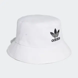 【adidas 愛迪達】BUCKET HAT AC 男女 漁夫帽 白(FQ4641)