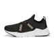 Puma Wired Run Slipon Wns SM 女鞋 黑色 香檳金 襪套式 休閒鞋 38928101