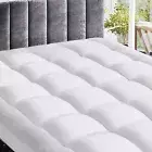 Extra Thick Matress Topper Pillow Top Fitted Mattress Pad Deep Pocket Cover New