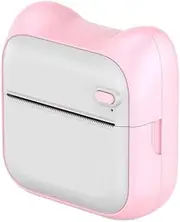 JSEIAJB Thermal Printer for Printing Text Photo Labels Portable Error Questions Mini Printer(Pink)