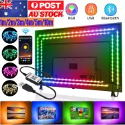 RGB LED Strip Lights 5050 5M 1M 2M 3M 10M Bluetooth USB Desk Screen TV Backlight