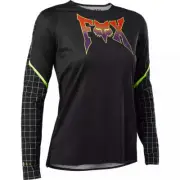 Fox Racing Flexair Long Sleeve MTB Jersey - Womens - Celz - Black - 2022