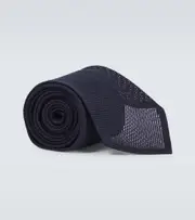 [Thom Sweeney] Thom Sweeney Silk grenadine tie One Size blue