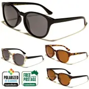 Giselle Polarised Sunglasses - Vintage / Retro Round Frame - Polarized Lens