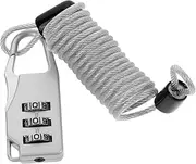 COMPUKAS 1set Adjustable Anti-Theft Cable Lock Heavy Duty Luggage Lock for Suitcases Lockers and Travel Gear for Secure Travel and Outdoor Use