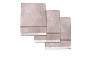 Set of 3 Jumbo Cotton Checkered Tea Towels 60 x 90 cm