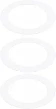 uxcell 3.31" ID 4.33" OD Goof Rings for Recessed Light, 3 Pack Matte White Goof Metal Trim Ring Lighting Fixture for Ceiling Wall Recessed Can Downlights