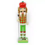15" Golf Themed Wooden Nutcracker Christmas Decoration with Argyle and Club.