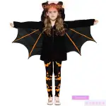 台灣出貨✨萬聖節 兒童服飾 造型服飾 COSPLAY 2022新款萬聖節兒童服裝蝙蝠披風斗篷貓