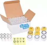 48 Packs DIY Natural Empty Lip Balm Container Pot Jars, Cosmetic Containers, wit