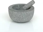 Victor 20CM Granite Pestle & Mortar, Stone, Grey, 20.5x20.5x11 cm