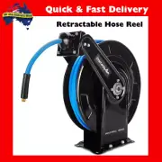 Chicago 25m Retractable Air Hose Reel Commercial 3/8” Flexible Hybrid Wall Mount