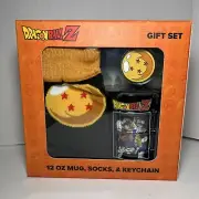 Culturefly Dragon Ball Z Gift Set -12 oz Mug,Socks, & Keychain *SHIPS TODAY*