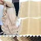 Thick One Piece Clip in Human Hair Extensions 3/4 Full Head Body Wave Straight