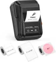 T50M Pro Bluetooth Label Maker Machine with 3 Tapes, Wide Waterproof Label, Vers