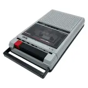 Retro-40 Shoebox-Style Cassette Tape Player/Recorder with Bluetooth® and...