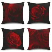 Throw Pillow Covers Home Decor Set of 4 Pillow 18" x 18" (Pack of 4) Rose