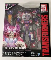 Transformers Titans Return Autobot Sovereign & ALPHA TRION Action Figure NEW