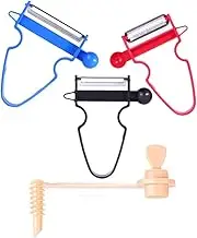 The Original Magic Trio Peeler Slicers Shredders for Fruits and Vegetables with Spiralizer, Julienne, Cutter and Grater Kitchen Helper, Picador de Verduras Pelador Papas Y