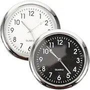 Mobestech 3sets Car Clock Car Decoration Automobile Stick on Clock Car Dash Clock Clocks Clock for Accessories for Interior Pendant Car Digital Clock Car Dashboard Clock 2pcs*3