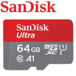 【SANDISK 晟碟】64GB 140MB/S ULTRA MICROSDXC TF U1 A1 記憶卡(平輸)