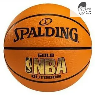【AND.】SPALDING 斯伯丁 GOLD 金標 耐磨橡膠 室外球 7號 SPA83013