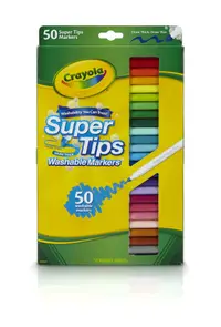 在飛比找誠品線上優惠-Crayola可水洗細桿錐頭彩色筆/ 50色
