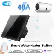 40A Smart Wifi Water Heater Boiler Touch Switch EU for Lighting Air Conditioner