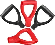 Gadpiparty 4pcs D Shaped Shovel Handle Replacement for Digging Raking Tools Comfortable Grip Durable Inner for Gardening