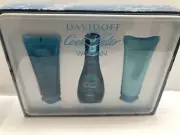 Cool Water by Davidoff 3pc Set 3.4 oz/100 ml Eau de Toilette Spray for Women