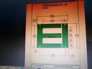 TRANSFORMER LAMINATION THREE PHASE EI 5/8 H4 9 1/4"LONG E I 29 GA M-6