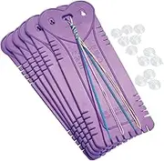 The Beadery Friendship Bracelet Braiding Boards - Strand Bracelet Maker - Purple - 6 Count