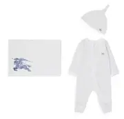 Burberry Baby Claude Dot 2 Piece Footie gift Set Outfit Size 9M 9 Months $340