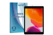 [Set of 3] Apple iPad 10.2" 2021 Ultra Clear Film Screen Protector by MEZON Case and Pencil Friendly (iPad 10.2", Clear)