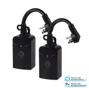 HBN 2-Pack Outdoor Wi-Fi Smart Plug, great for HOLIDAY LIGHTING!