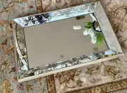 European Rectangular Mirror Tray - Decorative