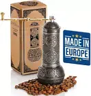 Refillable Coffee Grinder, Authentic Manual Mill with Adjustable Grinder, Metal