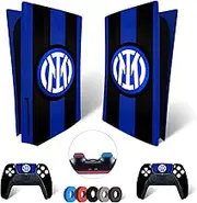 MaD Vision® Extra Durable Vinyl Skin Set for PS5 Disc + 5 Pairs Aiming Rings | Scratch Resistant Sticker Set for PlayStation 5 + 2 Controllers - for Inter Design