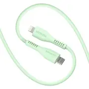 MICRODIA Fruitywire Liquid Silicon PD60W 1.3m USB-C to Lightning Cable - Mint