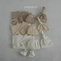 在飛比找蝦皮商城優惠-peekaboo 莫代爾新生兒衣服附帽｜新生兒套裝 嬰兒帽子